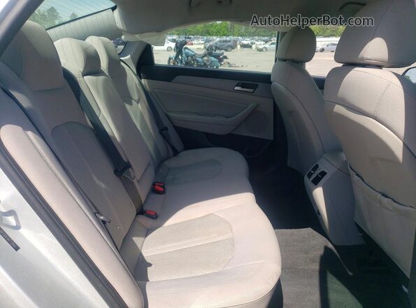 5NPE34AF0KH735994 2019 HYUNDAI SONATA Silver Вид задніх сидінь