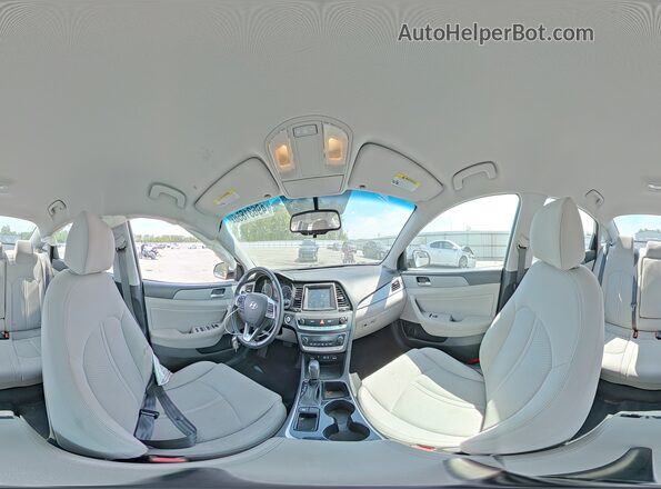 5NPE34AF0KH735994 2019 HYUNDAI SONATA Silver Вид наклейки з VIN-кодом