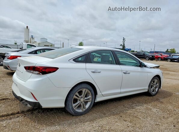 5NPE34AF0KH757994 2019 HYUNDAI SONATA White Trasero derecho
