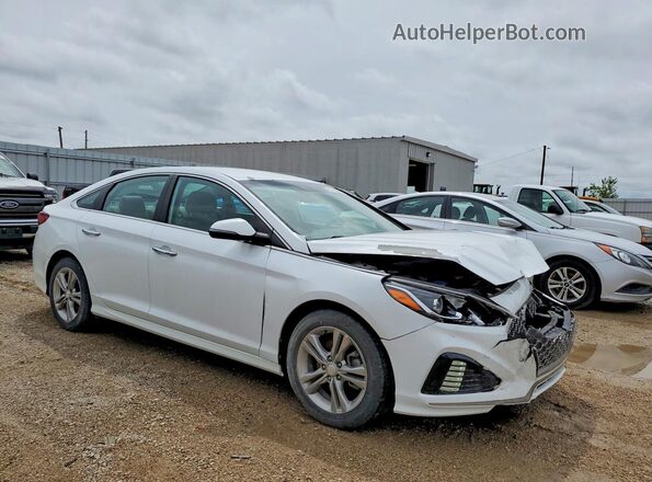 5NPE34AF0KH757994 2019 HYUNDAI SONATA White Delantero derecho