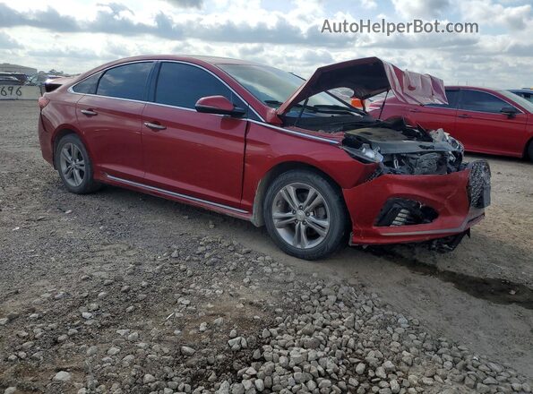 5NPE34AF0KH760023 2019 HYUNDAI SONATA Red 