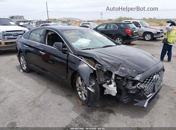 5NPE34AF0KH771099 2019 HYUNDAI SONATA Black Սալոնի 360 աստիճան տեսք