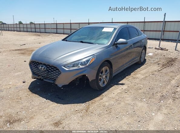 5NPE34AF0KH799372 2019 HYUNDAI SONATA Gray Front left