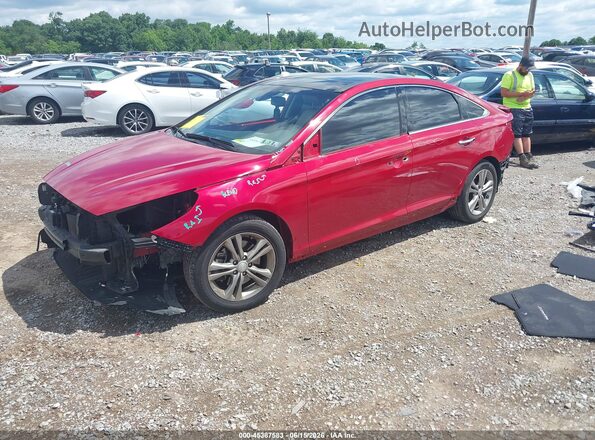 5NPE34AF0KH809012 2019 HYUNDAI SONATA Red Przód lewy