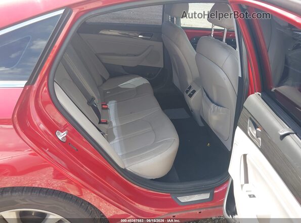 5NPE34AF0KH809012 2019 HYUNDAI SONATA Red Widok naklejki z numerem VIN