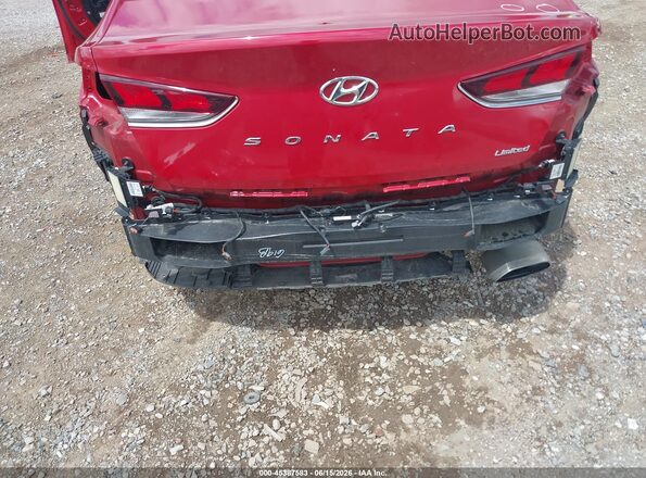 5NPE34AF0KH809012 2019 HYUNDAI SONATA Red Widok z przodu