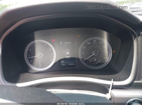 5NPE34AF0KH809012 2019 HYUNDAI SONATA Red Widok tylnych siedzeń
