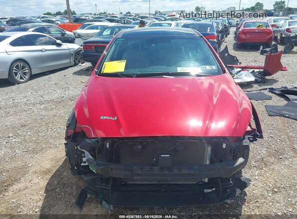 5NPE34AF0KH809012 2019 HYUNDAI SONATA Red Widok wnętrza z tyłu