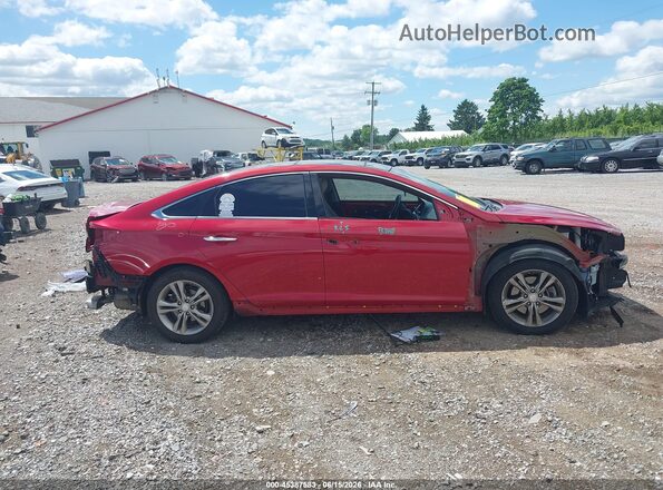 5NPE34AF0KH809012 2019 HYUNDAI SONATA Red Widok wnętrza 360 stopni