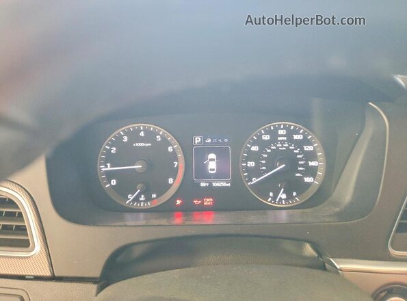 5NPE34AF1GH261920 2016 HYUNDAI SONATA Белый Вид щитка приборов