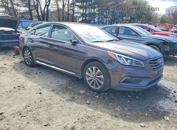 5NPE34AF1GH282685 2016 HYUNDAI SONATA Brown Przód prawy