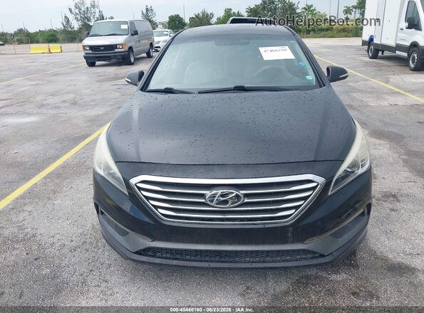 5NPE34AF1GH311859 2016 HYUNDAI SONATA Black Widok zestawu wskaźników