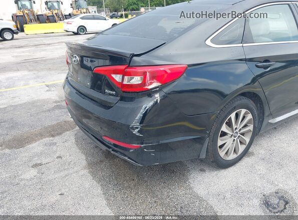 5NPE34AF1GH311859 2016 HYUNDAI SONATA Black Widok z przodu