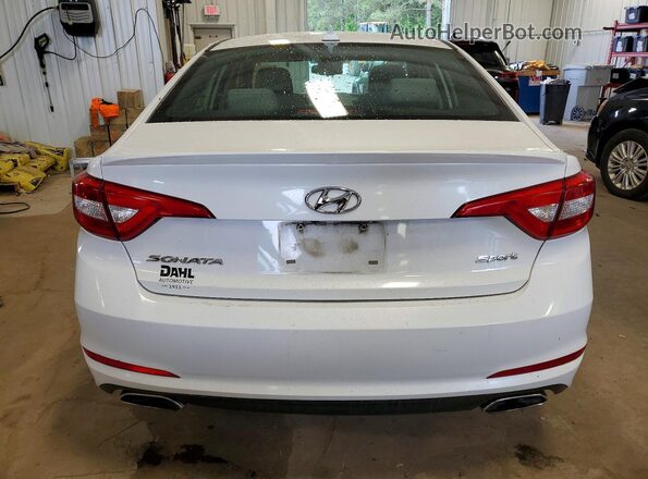 5NPE34AF1GH342478 2016 HYUNDAI SONATA Белый Вид сзади