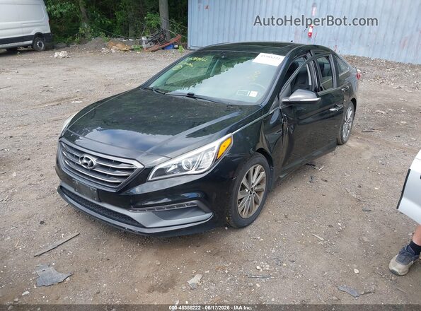 5NPE34AF1HH463884 2017 HYUNDAI SONATA Black 
