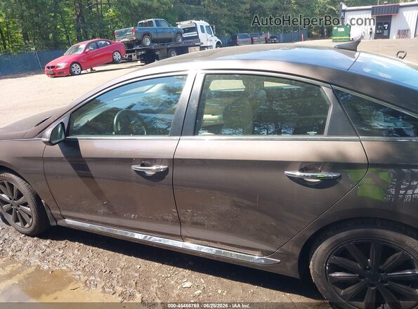 5NPE34AF1HH467031 2017 HYUNDAI SONATA Brown უკანა სალონის ხედი