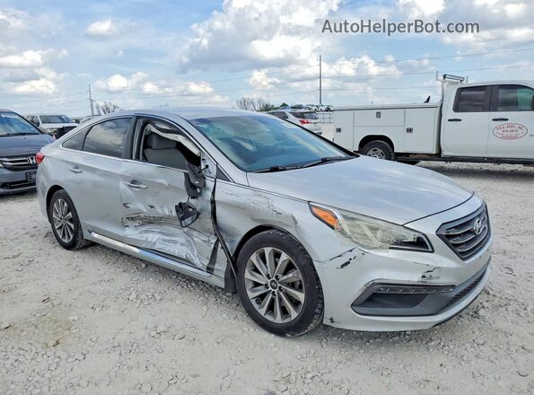 5NPE34AF1HH485481 2017 HYUNDAI SONATA Silver Przód prawy