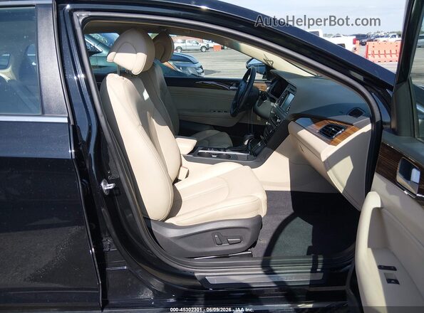 5NPE34AF1HH486159 2017 HYUNDAI SONATA Black Front interior view
