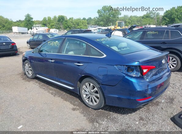 5NPE34AF1HH494066 2017 HYUNDAI SONATA Blue Tył lewy