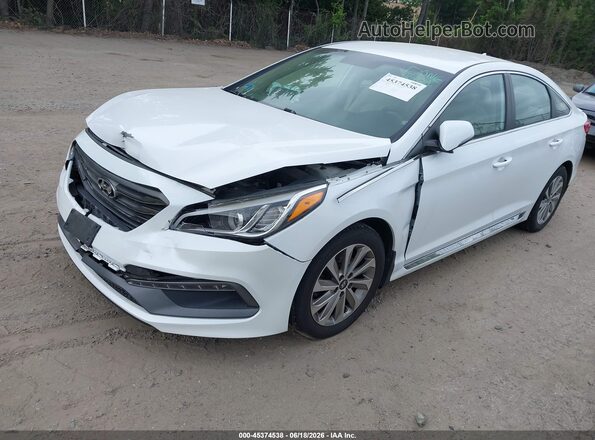 5NPE34AF1HH554864 2017 HYUNDAI SONATA White Vista tres cuartos delantera izquierda