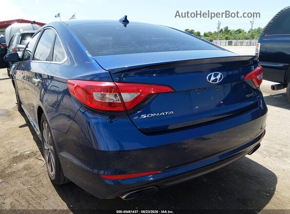 5NPE34AF1HH555030 2017 HYUNDAI SONATA Blue Հետևի ձախ