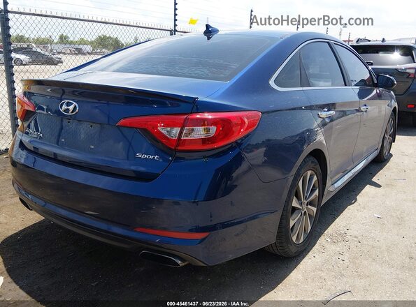 5NPE34AF1HH555030 2017 HYUNDAI SONATA Blue Հետևի աջ