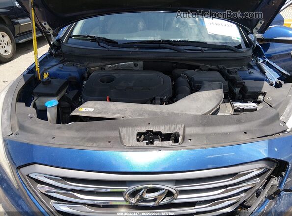 5NPE34AF1HH555030 2017 HYUNDAI SONATA Blue Հետևի տեսք