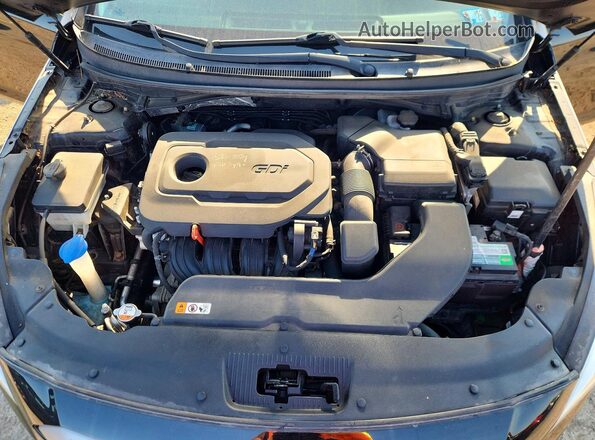 5NPE34AF1HH579361 2017 HYUNDAI SONATA Черный Вид задней части салона