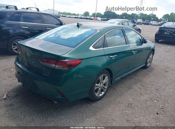 5NPE34AF1JH642111 2018 HYUNDAI SONATA Зеленый Задняя правая четверть