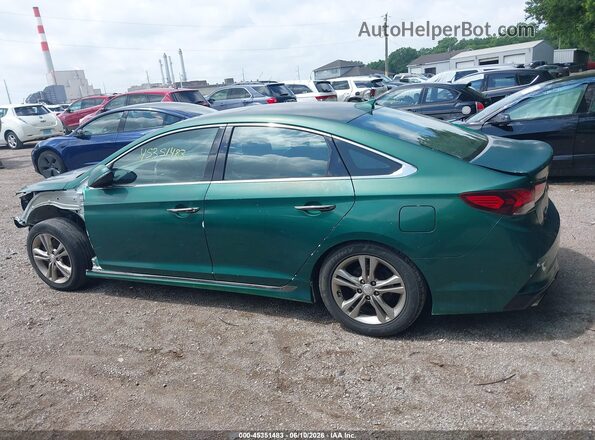 5NPE34AF1JH642111 2018 HYUNDAI SONATA Зеленый Панорамный вид салона 360°