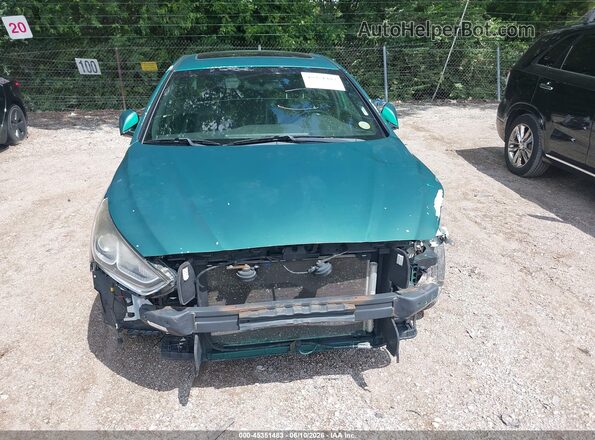 5NPE34AF1JH642111 2018 HYUNDAI SONATA Зеленый Вид щитка приборов