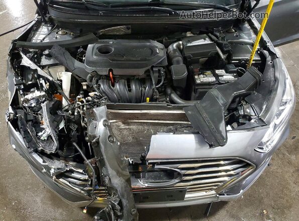 5NPE34AF1JH644781 2018 HYUNDAI SONATA Серый Вид задней части салона