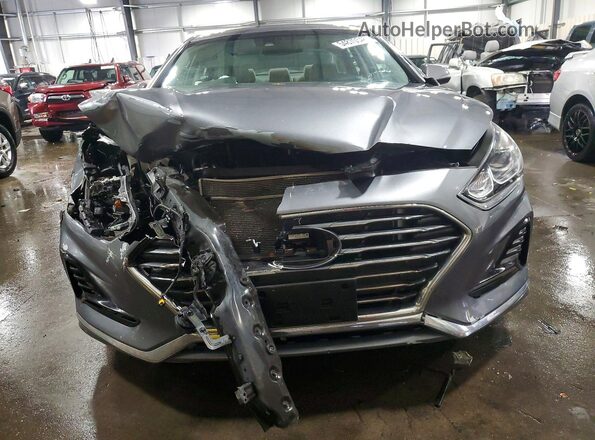 5NPE34AF1JH644781 2018 HYUNDAI SONATA Серый Вид спереди
