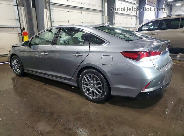 5NPE34AF1JH644781 2018 HYUNDAI SONATA Серый Задняя левая четверть