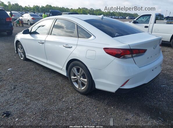 5NPE34AF1JH648197 2018 HYUNDAI SONATA White Rear left