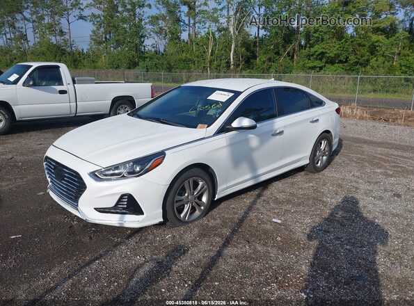 5NPE34AF1JH648197 2018 HYUNDAI SONATA White Front left