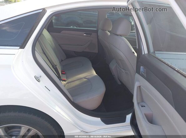 5NPE34AF1JH648197 2018 HYUNDAI SONATA White VIN sticker view