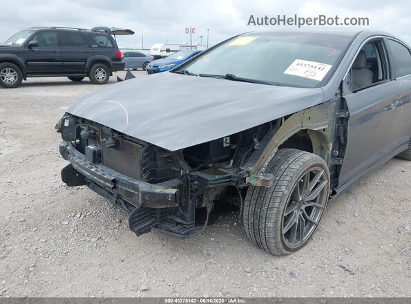 5NPE34AF1JH716773 2018 HYUNDAI SONATA Gray Vista frontal