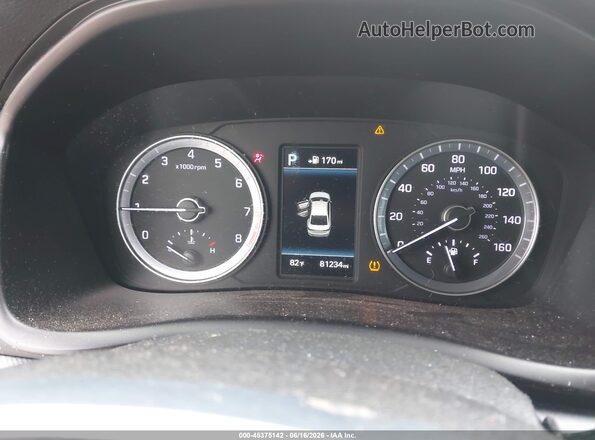 5NPE34AF1JH716773 2018 HYUNDAI SONATA Gray Vista de los asientos traseros