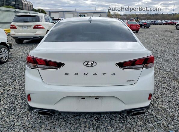 5NPE34AF1KH796707 2019 HYUNDAI SONATA White უკანა ხედი