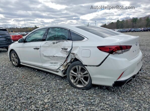 5NPE34AF1KH796707 2019 HYUNDAI SONATA White უკანა მარცხენა