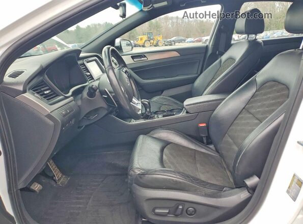 5NPE34AF1KH796707 2019 HYUNDAI SONATA White წინა სალონის ხედი