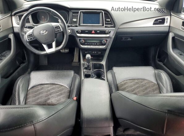 5NPE34AF1KH796707 2019 HYUNDAI SONATA White წინა პანელის ხედი