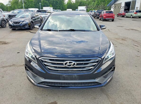 5NPE34AF2HH465286 2017 HYUNDAI SONATA Black წინა ხედი