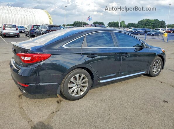 5NPE34AF2HH465286 2017 HYUNDAI SONATA Black უკანა მარჯვენა