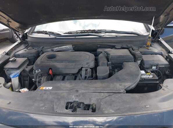 5NPE34AF2HH469774 2017 HYUNDAI SONATA Black Вид ззаду