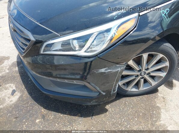 5NPE34AF2HH469774 2017 HYUNDAI SONATA Black Вид спереду