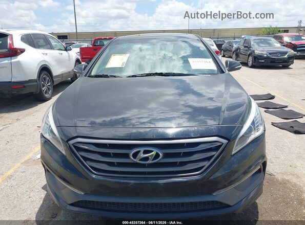 5NPE34AF2HH469774 2017 HYUNDAI SONATA Black Вид щитка приладів