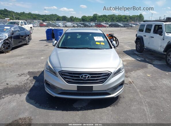 5NPE34AF2HH523123 2017 HYUNDAI SONATA Silver Вид щитка приладів