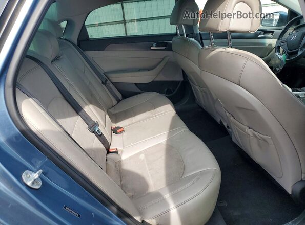 5NPE34AF2HH528175 2017 HYUNDAI SONATA Blue Вид задніх сидінь